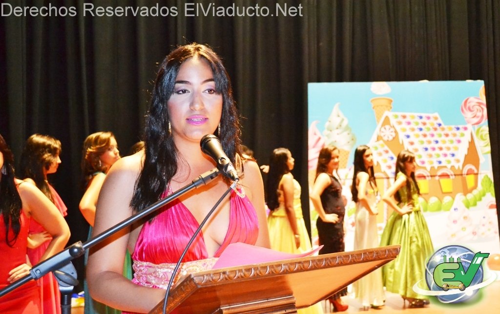Yanibel Cepín habla para los presentes en el evento